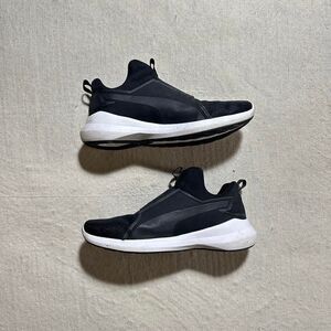 Puma Women’s 6.5 Black and White Chunky Slip On Sneakers